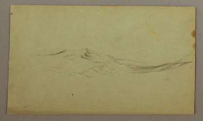 Teckning, Vågor, möjligen 1860