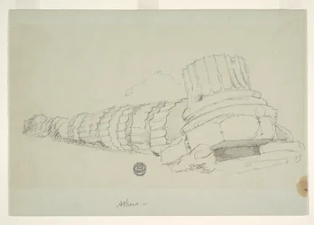 Fallen kolumn av templet av Olympian Zeus, Aten