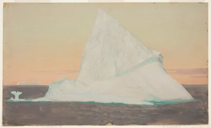 Isberg och isblomma