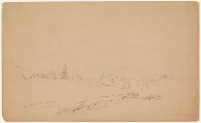 "Mount Katahdin från väster" [Ser västerut mot Mount Katahdin]