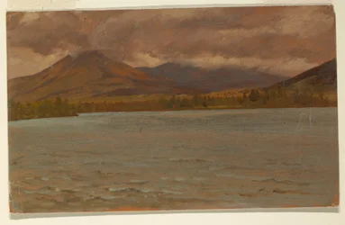 Berget Katahdin från Katahdinsjön