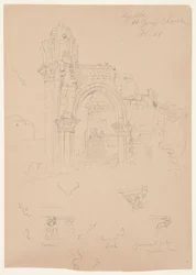 Ruinerna av St. George Church, Lydda [dagens Lod]