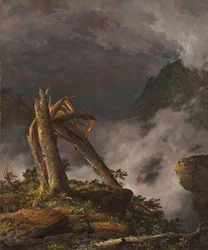 Storm i bergen, 1847.