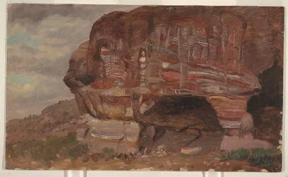 Studie av en Zoomorphic Rock, Petra