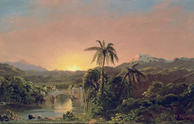 Solnedgång i Ecuador