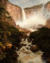 Fallen av Tequendama nära Bogota, New Granada