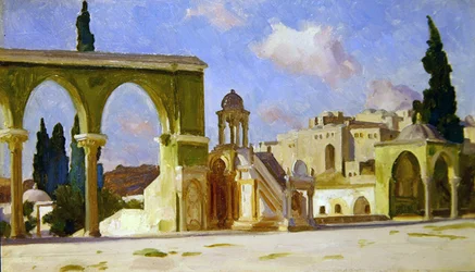 El Haram, Jerusalem (olja på panel)