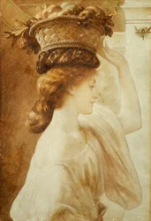 Eucharis: En flicka med en fruktkorg