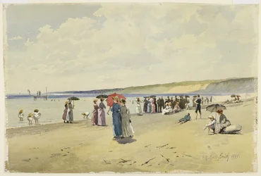 The Beach, 1888 (wc på papper)