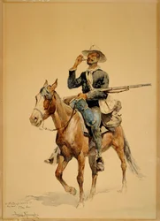 En beriden infanterist, 1890