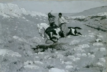 Ceremoni för den snabbaste hästen, ca. 1900.