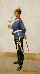 Infanteriofficer, helklänning