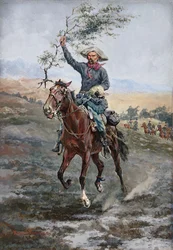 Vapenvilans flagga i det indiska kriget, 1886