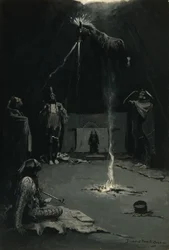 The Going of the Medicine-Horse (indisk eldgud) 1897