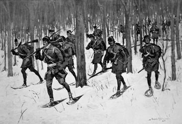 The March of Rogers Rangers (litho)