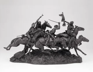The Old Dragons of 1850, modellerad 1905, gjuten 1905-09 (brons med svart patina)