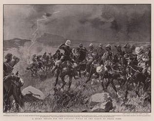 En lycklig flykt för kavalleriet på marschen till Thaba Nchu