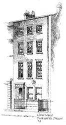 John Constables hus, Charlotte Street, Bloomsbury, London, 1912