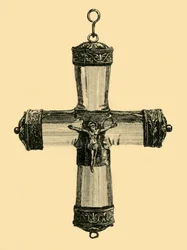 Kristallkrucifix, c1550, 1881.