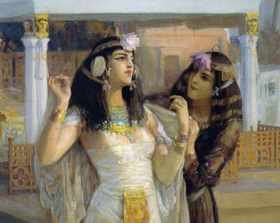 Cleopatra på terrasser av Philae