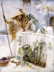 Grannarna, terrasser i Alger, 1887