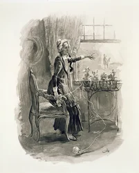 Mrs Betsy Trotwood, från "Charles Dickens: A Gossip about his Life", av Thomas Archer, publicerad ca 1894