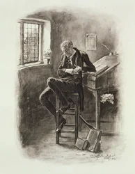 Uriah Heep, från "Charles Dickens: A Gossip about his Life", av Thomas Archer, publicerad ca 1894