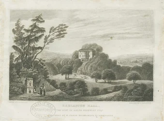 Barlaston Hall: gravyr, nd [mitten av 1800-talet] (tryck)