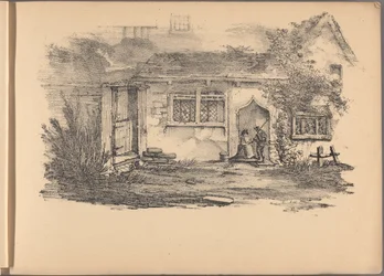 En av en serie av sextio skisser av stugor. London, 1825.