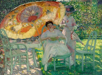Trädgårdsparasollen, ca 1910