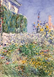 Thaxters trädgård, 1892.