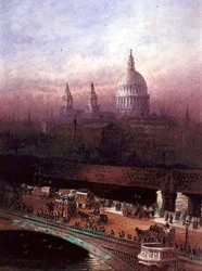 Blackfriars Bridge och St. Paul