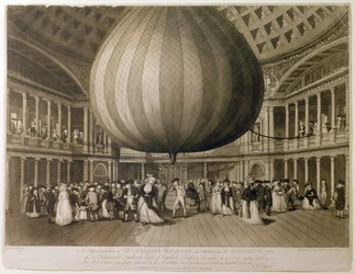 Interiörvy av Pantheon, Oxford Street, London, 1785 (akvatint)
