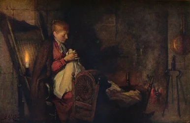 Arbetar och tittar, c1899