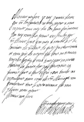 Brev av Henrietta Maria, drottning av Karl I, 1600-talet 1865.