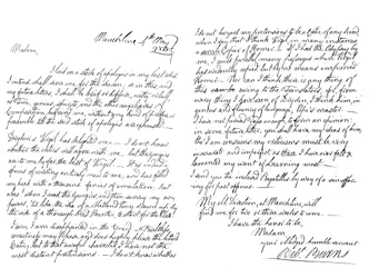 Brev av Robert Burns till Mrs Dunlop av Haddington, 1788 1865.