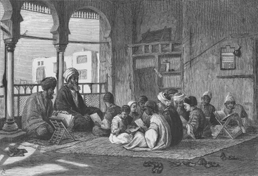 Sultan Hassans skola, graverad av Butterworth und Heath
