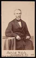 Porträtt av Ashbel Welch 1809-1882, maj 1874.