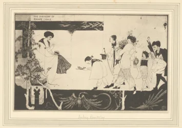 [Aubrey Beardsley: Madame Sagalles födelsedag]
