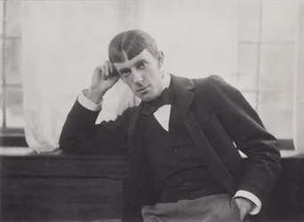 Porträttfotografi av Aubrey Beardsley (1872-98) av Frederick Evans (1853-1943)