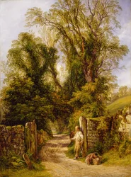 En glimt av Wharfdale, Yorkshire, 1835-1886.