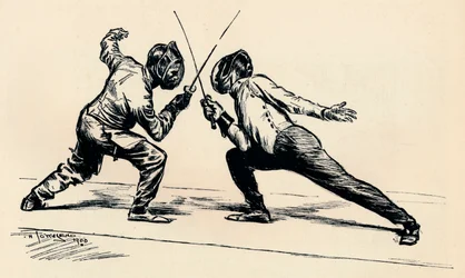 Fäktare, 1900