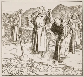 Klosterskötsel, illustration från 