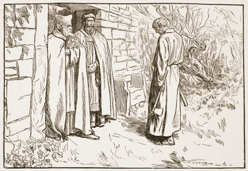 Owini vid klostret, illustration från 