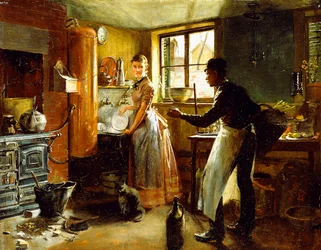 Nedanför trappan, 1885