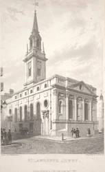 St Lawrence Jewry, gravyr av T. Turnbull