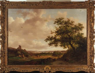 Utsikt över Maas, Holland, 1859