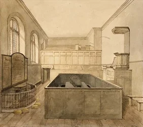 The Chapel, Newgate Prison (akvarell)
