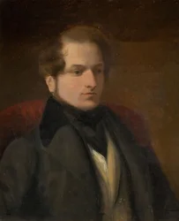 Porträtt av Samuel Rostill Lines, tidigt 1800-tal.