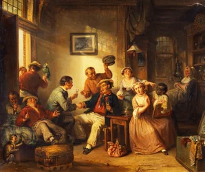 Resande som vilar på ett värdshus, 1852